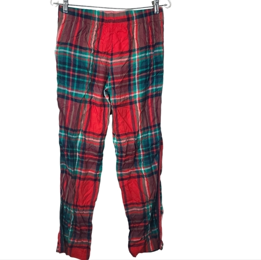 Aerie Plaid Green Red Pajama Pants S - Picture 3 of 7